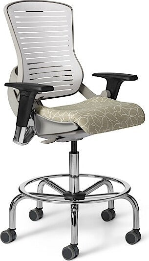 OM5-G - Office Master Palladium Grey Regular Back Ergonomic Chair