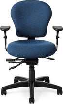 PAC53-8b- OM Seating Small Build Multi Function Ergonomic Office Chair