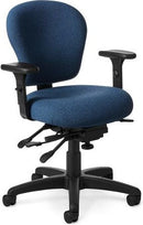 PAC53-8b- OM Seating Small Build Multi Function Ergonomic Office Chair