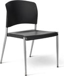 SG300 - OM Seating Contoured Poly Back Armless Stacking Chair