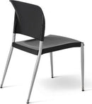 SG300 - OM Seating Contoured Poly Back Armless Stacking Chair