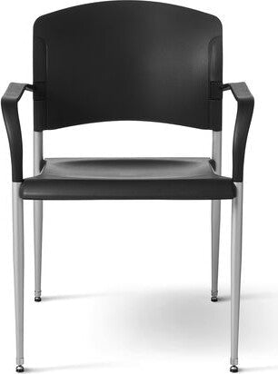 SG3A - Office Master Contoured Poly Back Armless Stacking Chair