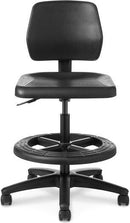 WS23 - OM Seating Workstool Basic Bench with Backrest and Footring