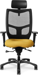 YS79 - OM Seating Yes High Back Ergonomic Manager Chair with Headrest