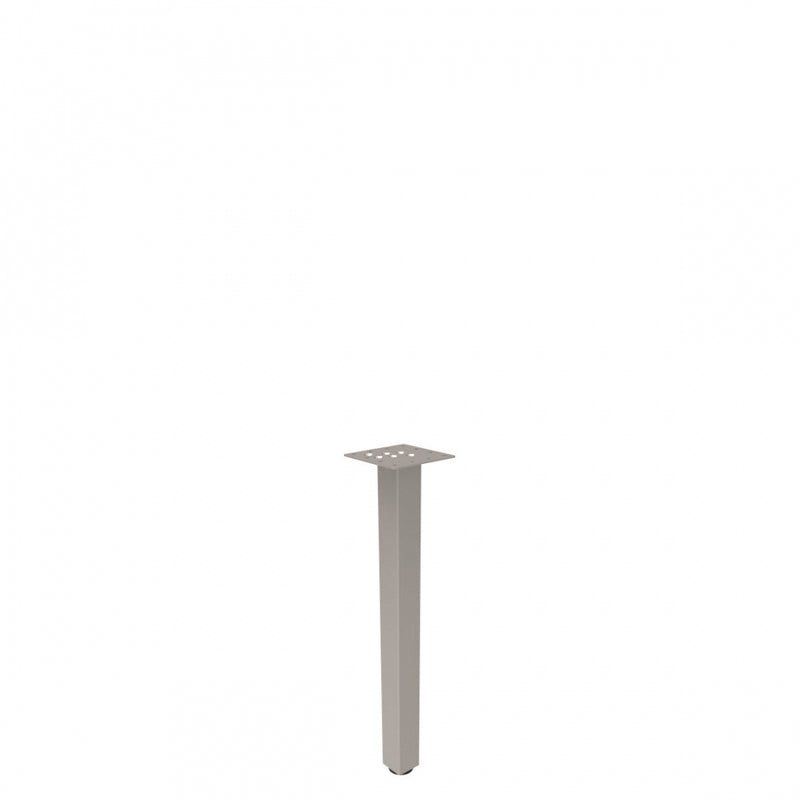 28"H Metal Square Table Leg | OTGSTL28