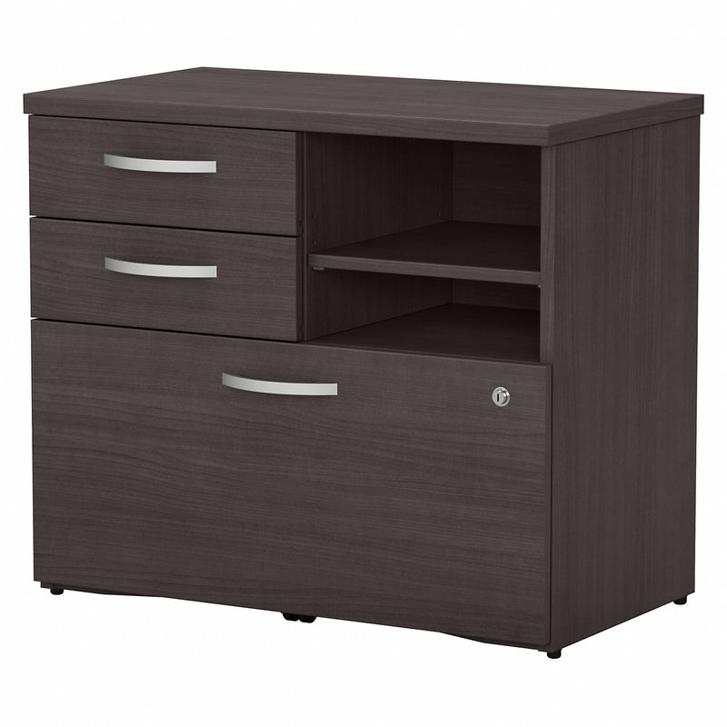 Bush Business Furniture Studio C Office Storage Cabinet with Drawers and Shelves