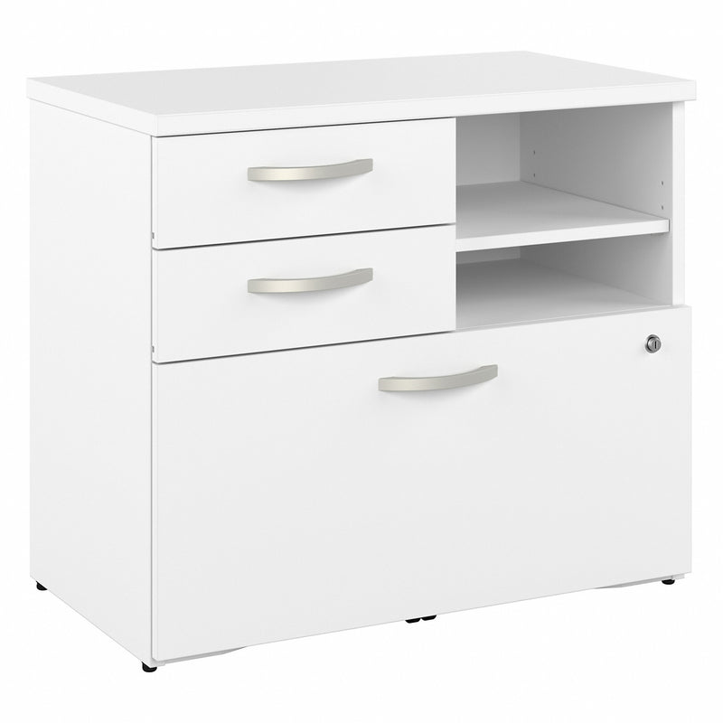 Bush Business Furniture Studio A Office Storage Cabinet with Drawers and Shelves