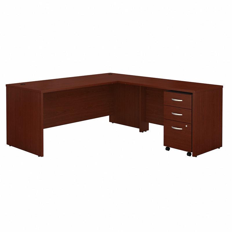 Bush Business Furniture Series C 72W L Shaped Desk with 48W Return and Mobile File Cabinet