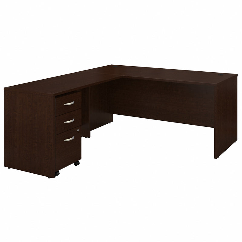 Bush Business Furniture Series C 66W L Shaped Desk with 48W Return and Mobile File Cabinet