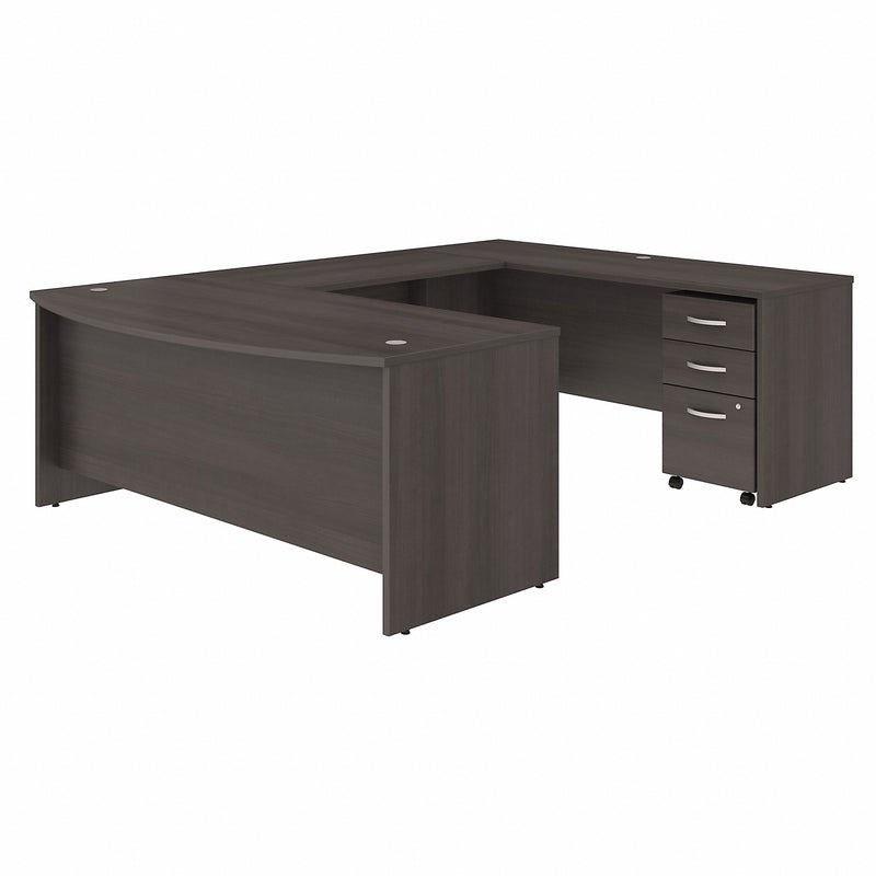 Bush Business Furniture Studio C 72W x 36D U Shaped Desk with Mobile File Cabinet