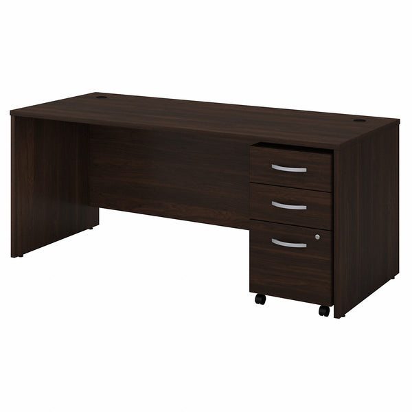 Bush Business Furniture Studio C 72W x 30D Office Desk with Mobile File Cabinet