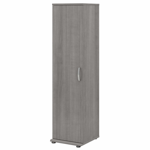 Bush Business Furniture Universal Tall Narrow Storage Cabinet with Door and Shelves