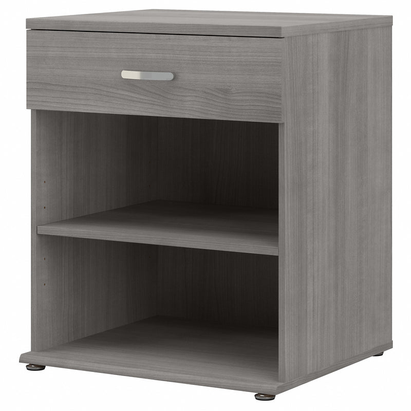 Bush Business Furniture Universal Floor Storage Cabinet with Drawer and Shelves