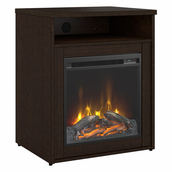 Bush Business Furniture Series C 24W Electric Fireplace with Shelf