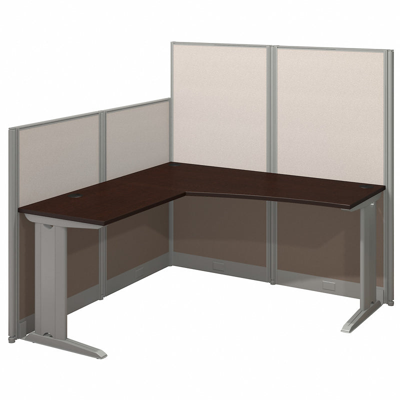 Bush Business Furniture Office in an Hour 65W x 65D L Shaped Cubicle Workstation