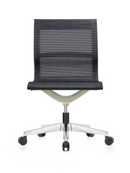 Kinetic White Frame Armless Task Chair