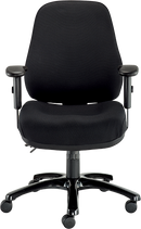 24/7 Executive High Back Chair - Black Fabric
