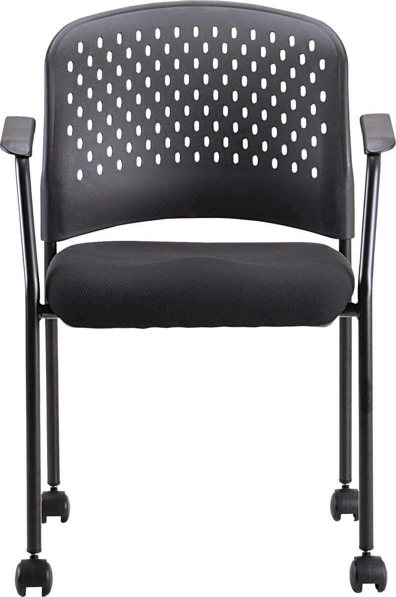 Eurotech Breeze Guest Chair with Casters - Black Frame