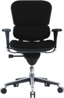 Ergohuman Fabric Back Seat Low Ergonomic Task Chair