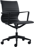 Kinetic Vinyl Black Task Chair