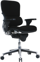Ergohuman Fabric Back Seat Low Ergonomic Task Chair
