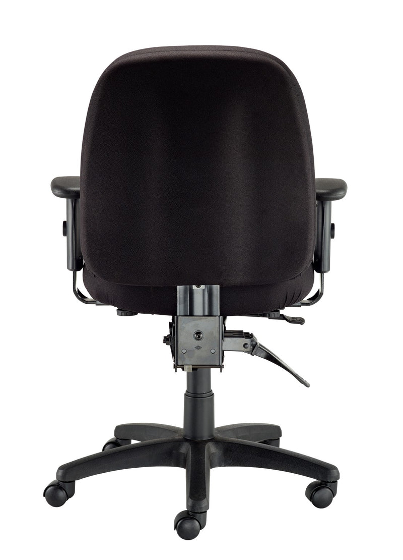 Eurotech Fabric 4 x 4 Multi-function Task Chair, Black