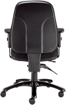 24/7 Executive High Back Chair - Black Fabric
