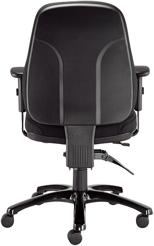 24/7 Executive High Back Chair - Black Fabric