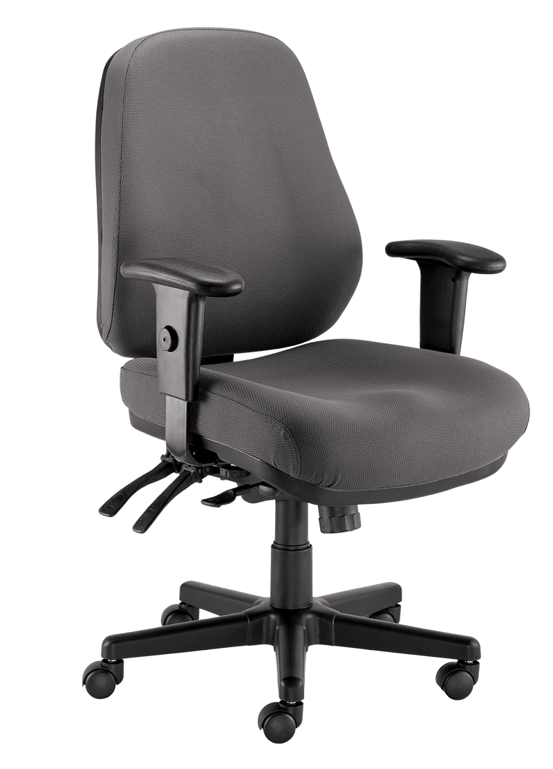 Eurotech Manchester Mid Back Brown Task Chair