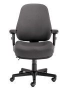 24/7 Executive High Back Chair - Black Fabric