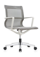 Kinetic White Frame Task Chair