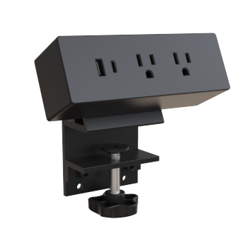 Desk Clamp Power Strip, USB-A, USB-C