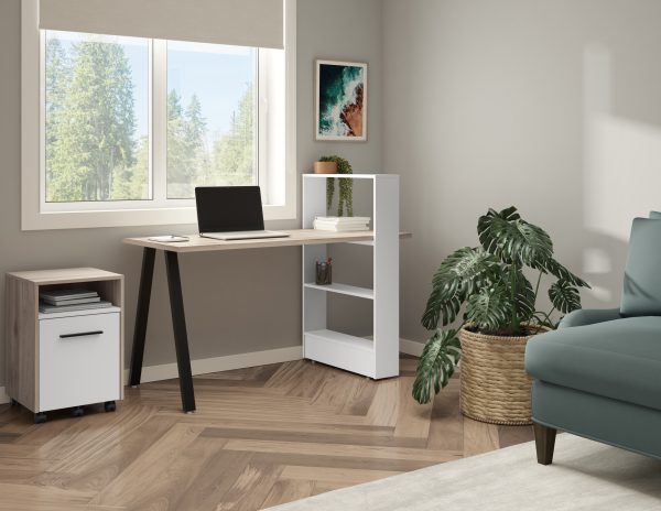 Desk with Shelf Base - Parlor City Furniture