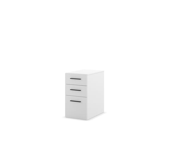Pedestal with 2 Utility Drawers and 1 File Drawer - Parlor City Furniture