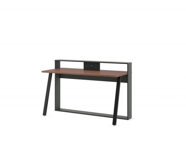 Desk with Integrated Monitor Stand - Parlor City Furniture